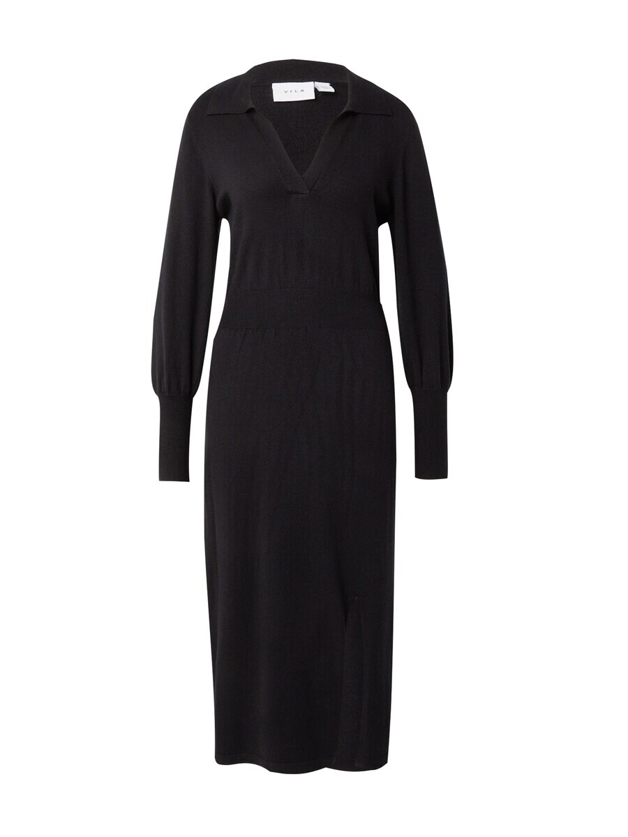 Вязаное платье VILA Knitted dress VIComfy, черный
Вязаное платье VILA Knitted dress VIComfy, черный