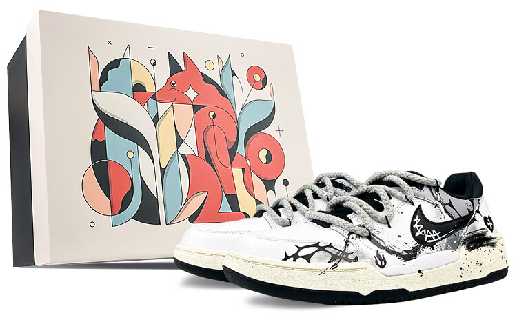 Кроссовки Nike Full Force Skateboarding Shoes Men Low-top Black, белый
Кроссовки Nike Full Force Skateboarding Shoes Men Low-top Black, белый