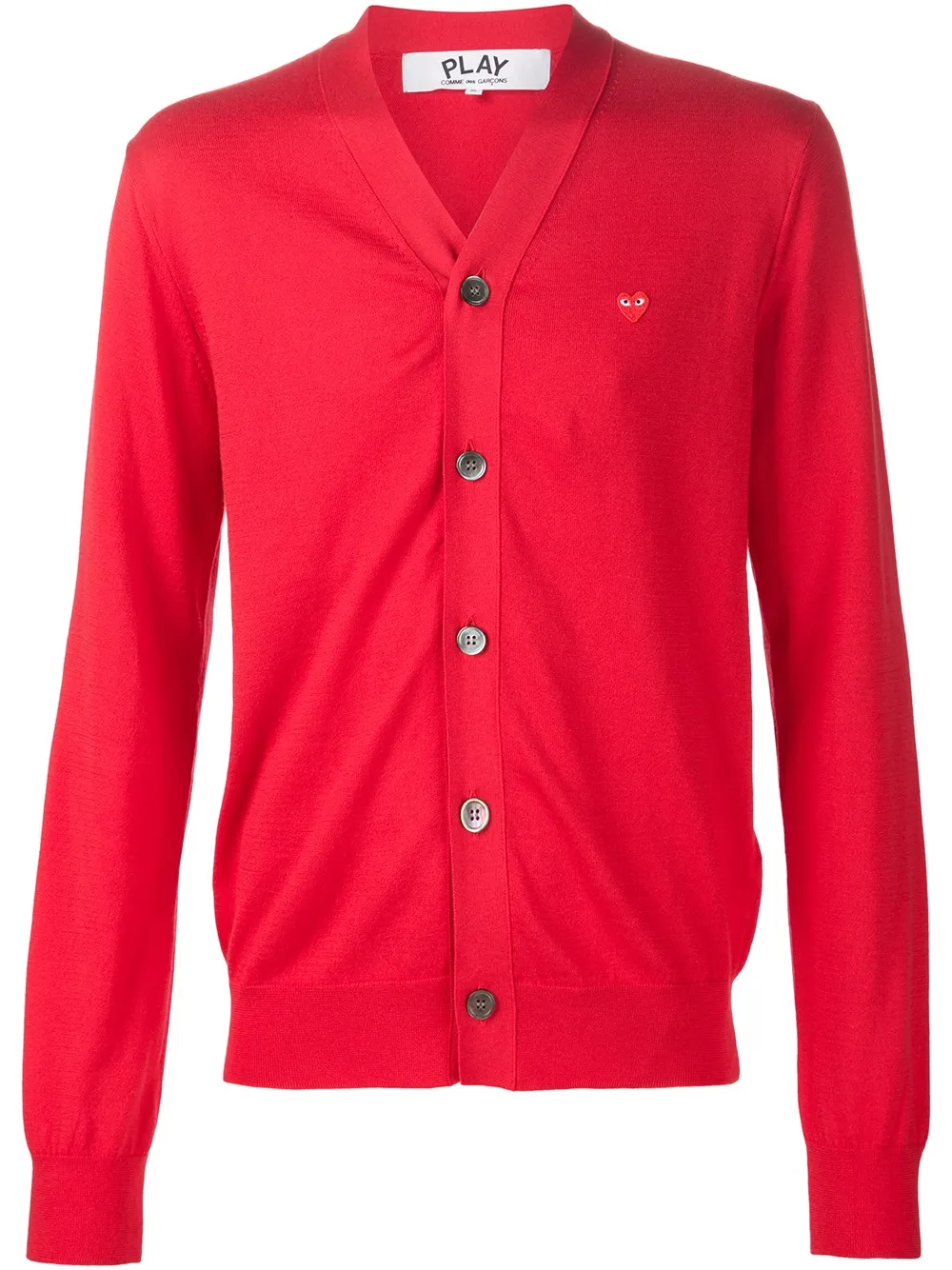 Кардиган с V-образным вырезом Comme Des Garçons Play, красный
Кардиган с V-образным вырезом Comme Des Garçons Play, красный