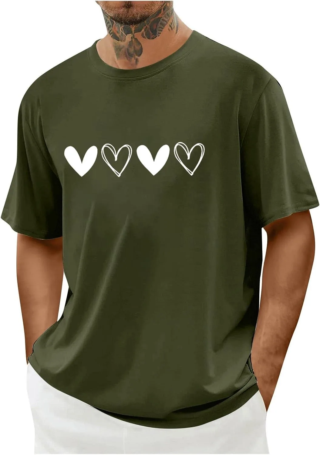 Футболка с принтом в виде сердца на День святого Валентина Zeiyignr
Футболка с принтом в виде сердца на День святого Валентина Zeiyignr