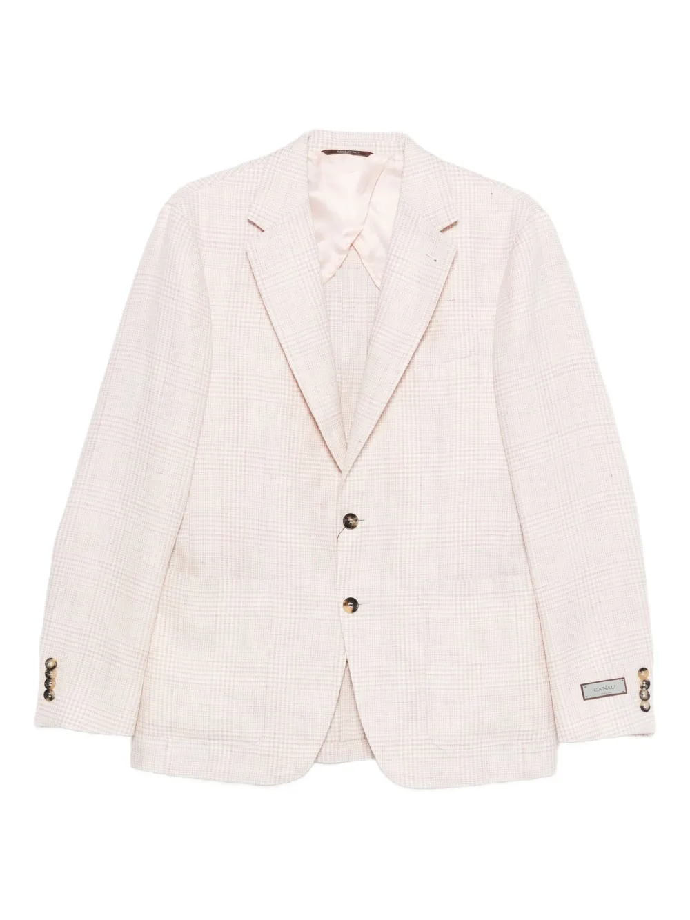 Клетчатый блейзер из льняной ткани Canali, розовый
Клетчатый блейзер из льняной ткани Canali, розовый
