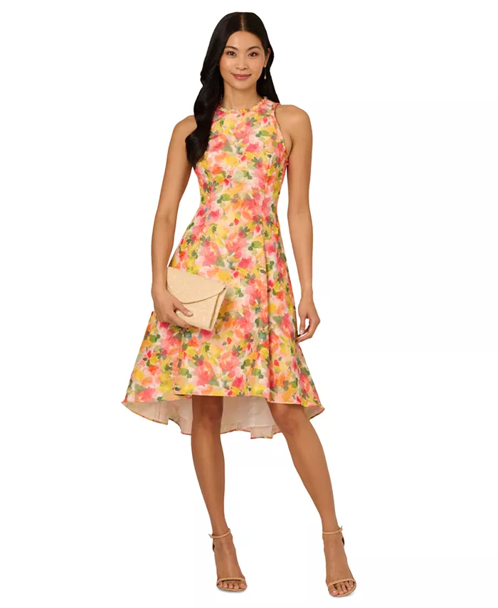 Женское платье с цветочным принтом и рюшами Adrianna Papell, розовый
Женское платье с цветочным принтом и рюшами Adrianna Papell, розовый