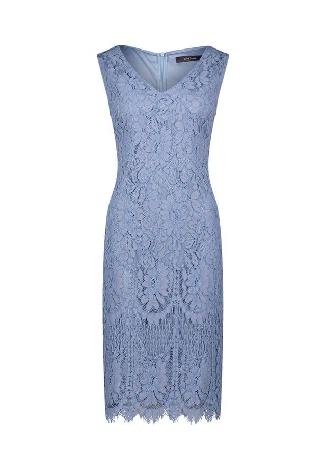 Платье-Футляр с кружевом Vera Mont, синий
Платье-Футляр с кружевом Vera Mont, синий
