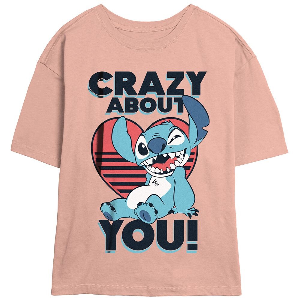 Футболка с рисунком Stitch Junior от Disney's Lilo & Stitch Crazy About You, цвет Blush
Футболка с рисунком Stitch Junior от Disney's Lilo & Stitch Crazy About You, цвет Blush