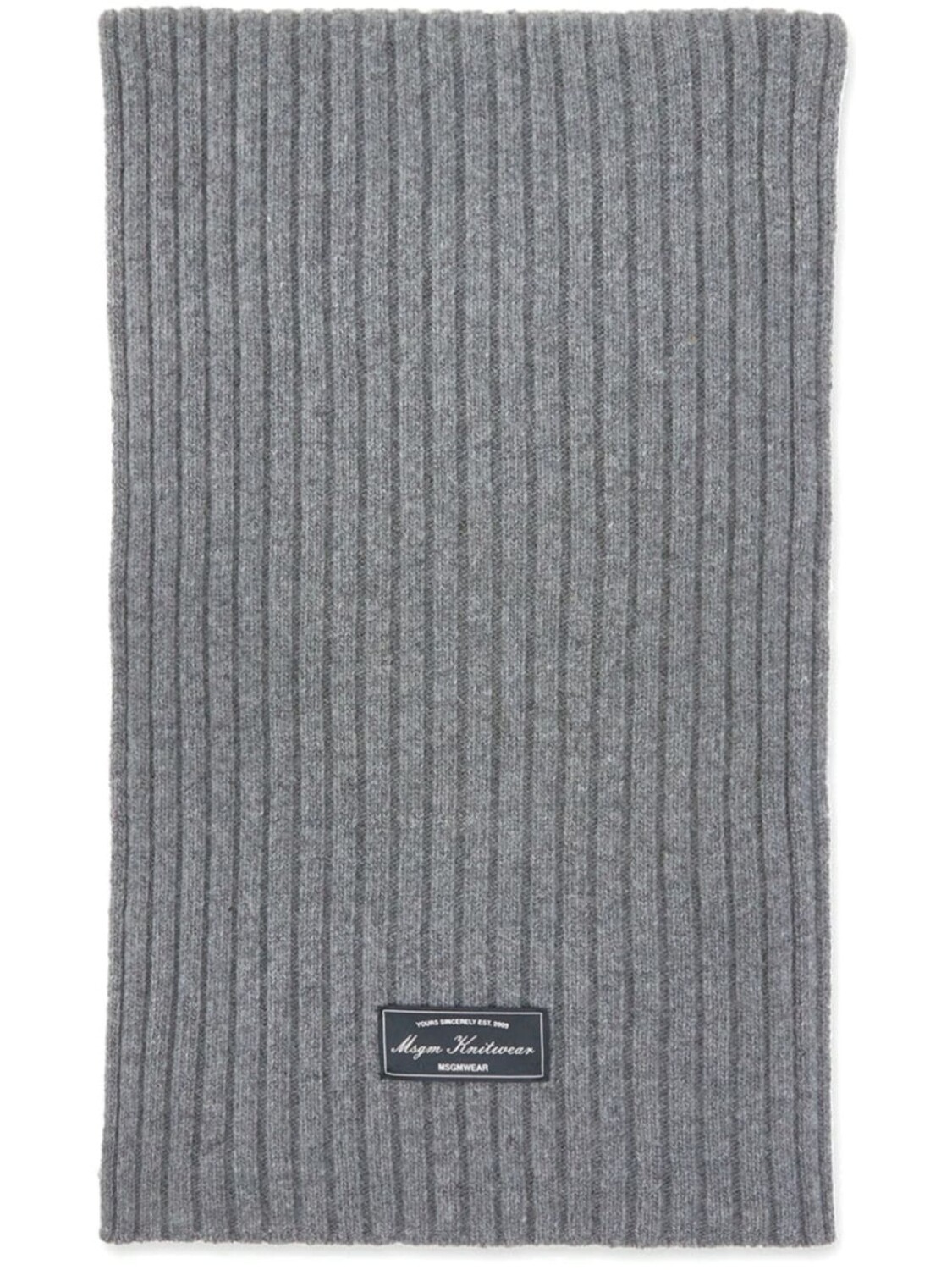 MSGM шарф в рубчик с нашивкой-логотипом, серый
MSGM шарф в рубчик с нашивкой-логотипом, серый