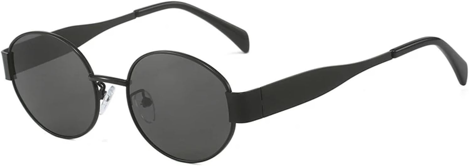 Солнцезащитные очки с защитой от УФ-излучения UV400 | Овальная металлическая оправа для женщин и мужчин, градиентная оправа, для занятий спортом на открытом воздухе и вождения DSVIGF, Black Gray
Солнцезащитные очки с защитой от УФ-излучения UV400 | Овальная металлическая оправа для женщин и мужчин, градиентная оправа, для занятий спортом на открытом воздухе и вождения DSVIGF, Black Gray