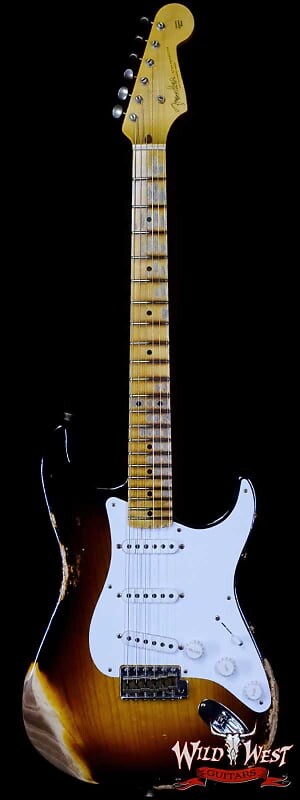 Электрогитара Fender Custom Shop Limited Edition 70th Anniversary 1954 Stratocaster Heavy Relic Wide Fade 2 Tone Sunburst 7.65 LBS
Электрогитара Fender Custom Shop Limited Edition 70th Anniversary 1954 Stratocaster Heavy Relic Wide Fade 2 Tone Sunburst 7.65 LBS