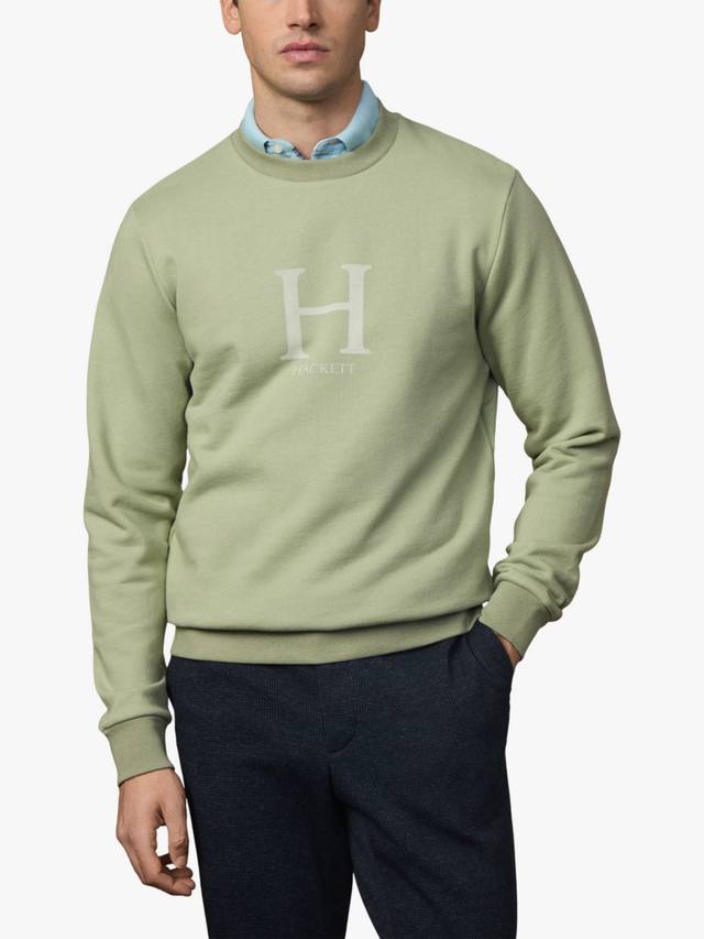 Хлопковый свитшот с логотипом Hackett London, Sage Green
Хлопковый свитшот с логотипом Hackett London, Sage Green