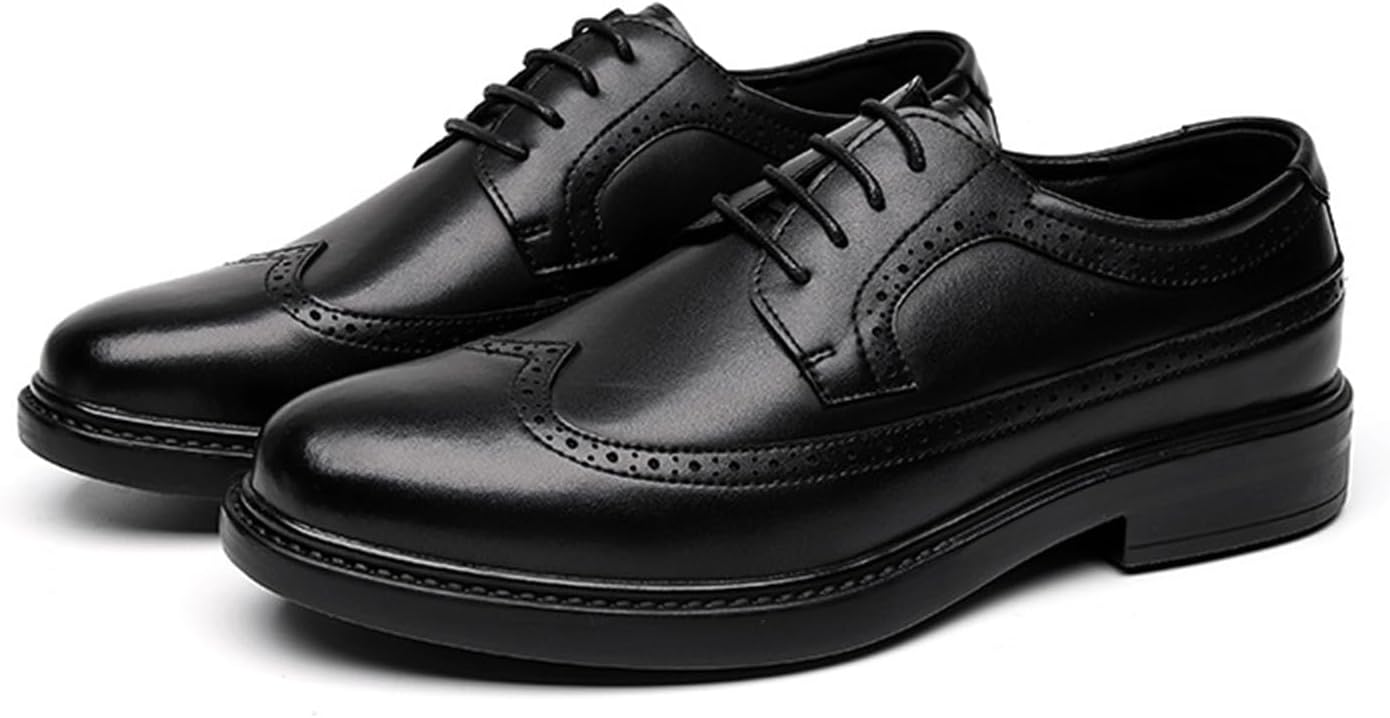Мужские броги KYOESCAI Классические оксфорды Дресс-туфли Формальные деловые туфли Свадебные дерби на шнуровке для мужчин, черный
Мужские броги KYOESCAI Классические оксфорды Дресс-туфли Формальные деловые туфли Свадебные дерби на шнуровке для мужчин, черный