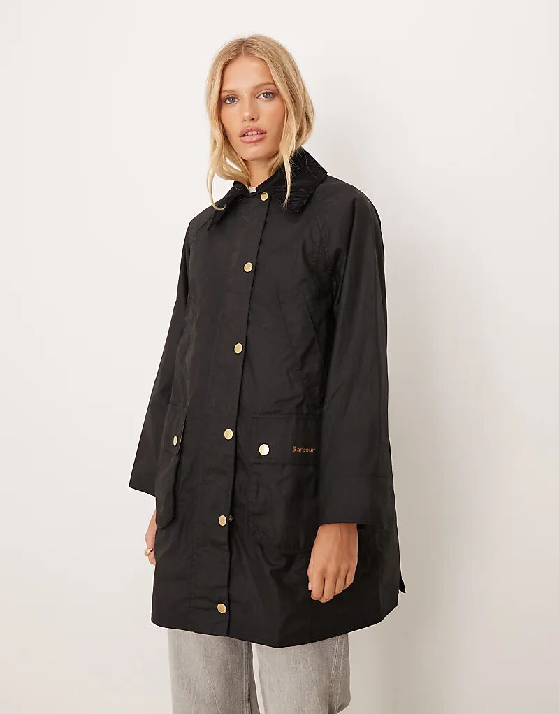 Длинная вощеная куртка Barbour Beadnell в черном/классическом цвете
Длинная вощеная куртка Barbour Beadnell в черном/классическом цвете