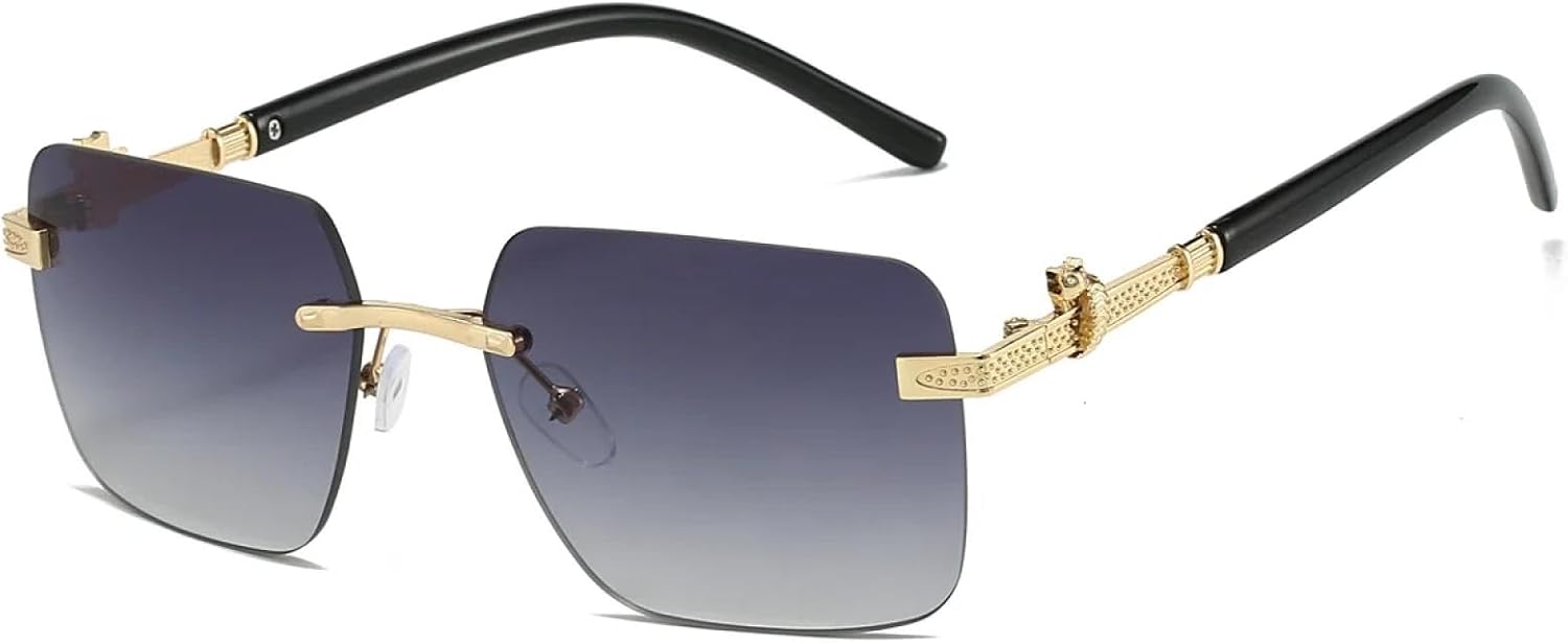 Солнцезащитные очки с защитой от УФ-излучения UV400 | Стильные градиентные очки без оправы | Линзы конфетных цветов для занятий спортом на открытом воздухе и вождения DSVIGF, Golden-gradient Grey
Солнцезащитные очки с защитой от УФ-излучения UV400 | Стильные градиентные очки без оправы | Линзы конфетных цветов для занятий спортом на открытом воздухе и вождения DSVIGF, Golden-gradient Grey