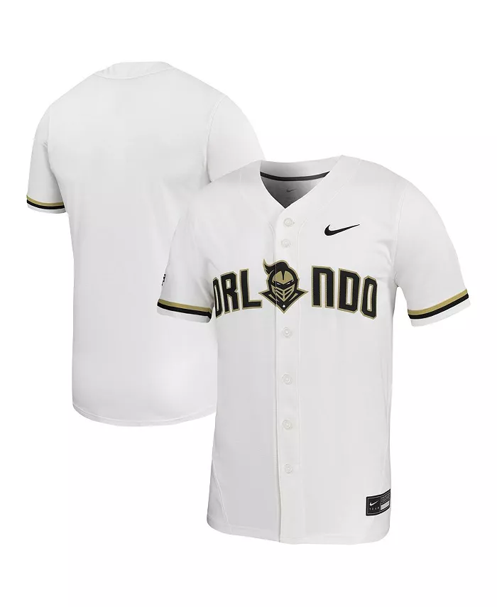 Мужская белая реплика бейсбольной джерси UCF Knights Nike
Мужская белая реплика бейсбольной джерси UCF Knights Nike