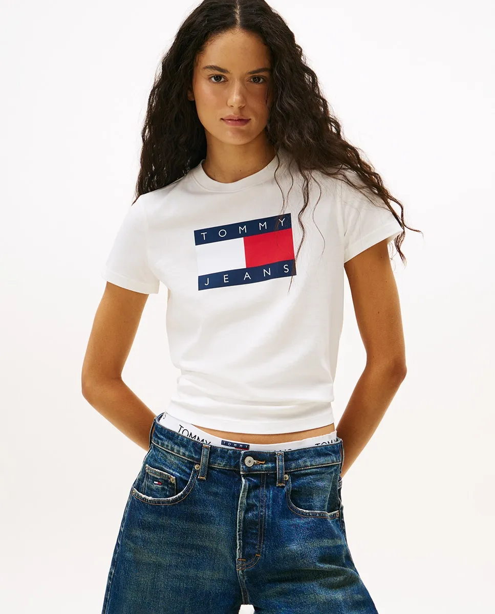 Футболка женская прямого кроя с напечатанным логотипом Tommy Jeans, светло-бежевый
Футболка женская прямого кроя с напечатанным логотипом Tommy Jeans, светло-бежевый