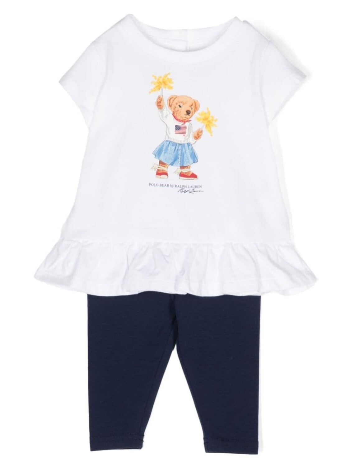 Ralph Lauren Kids комплект из хлопковых леггинсов с принтом Polo Bear, белый
Ralph Lauren Kids комплект из хлопковых леггинсов с принтом Polo Bear, белый