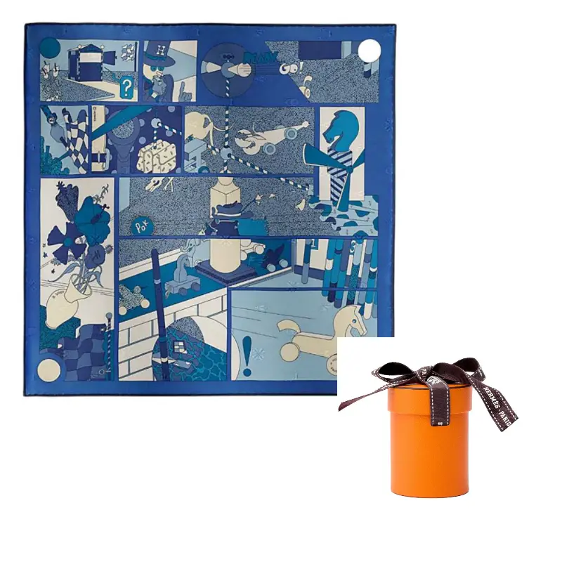 HERMES Шёлковый шарф женский голубой, Blue
HERMES Шёлковый шарф женский голубой, Blue