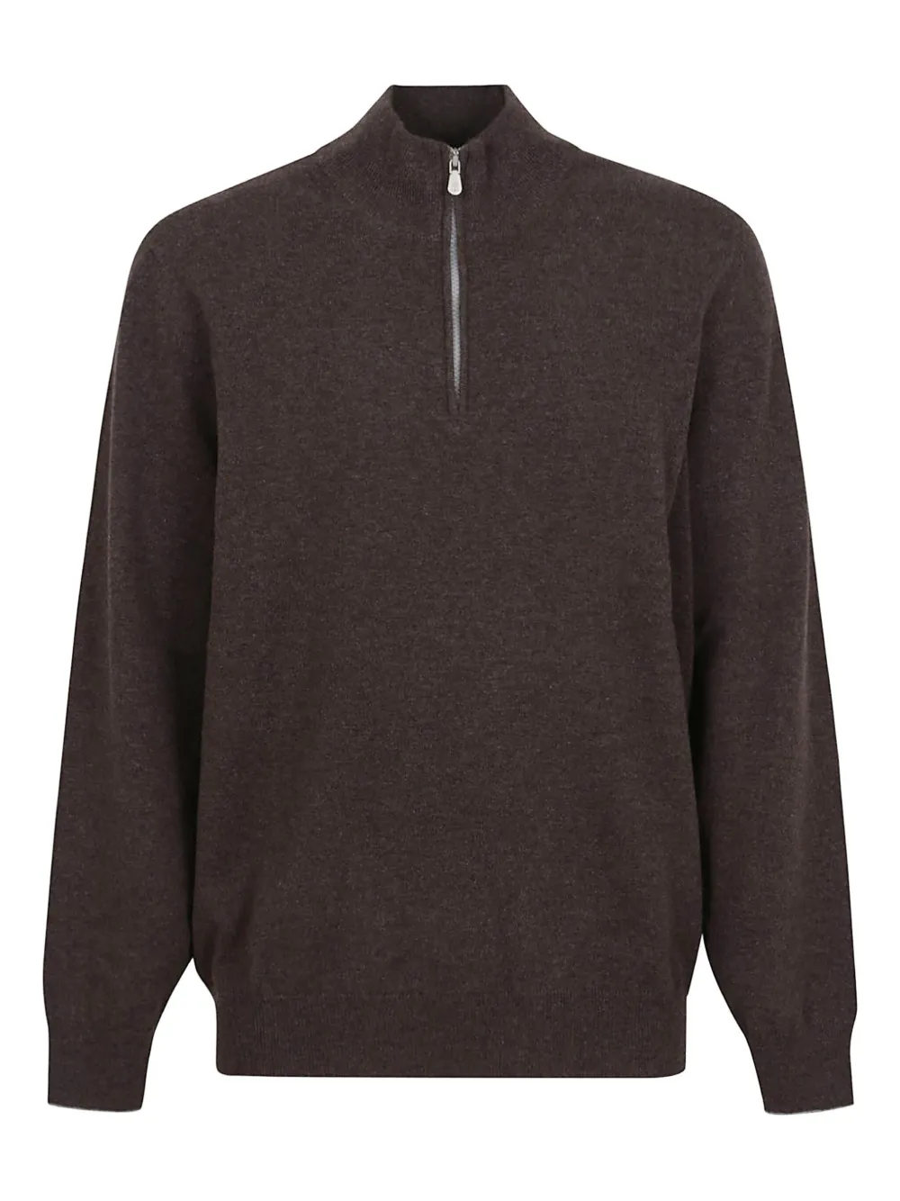 Кашемировый свитер с молнией до середины Brunello Cucinelli, коричневый
Кашемировый свитер с молнией до середины Brunello Cucinelli, коричневый