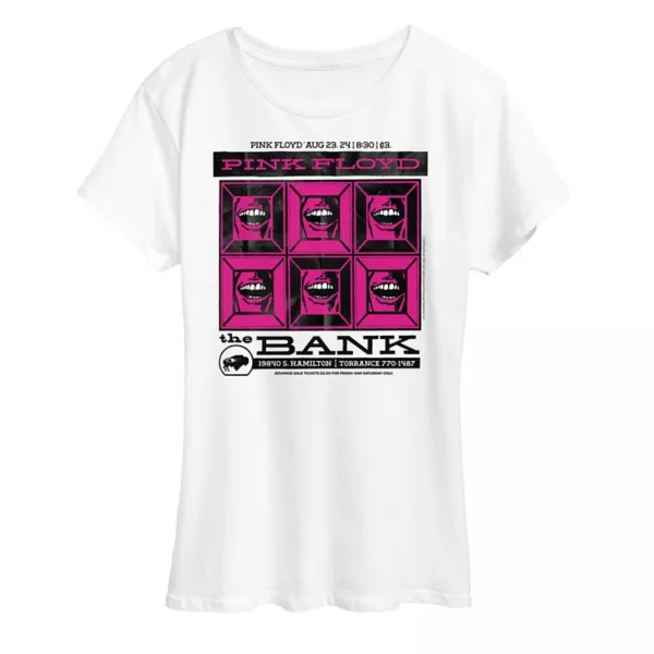 Женская футболка с принтом Pink Floyd The Bank Poster Licensed Character, белый
Женская футболка с принтом Pink Floyd The Bank Poster Licensed Character, белый