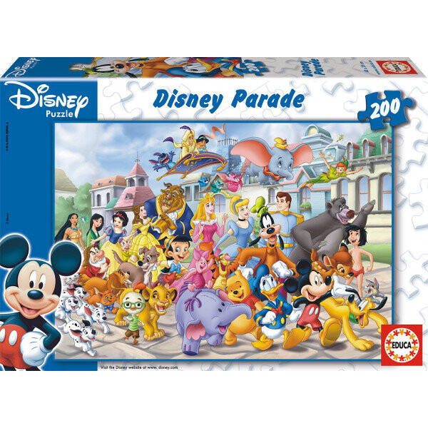 Educa, пазл Disney, Персонажи Диснея, Disney Parade, 200 шт.
Educa, пазл Disney, Персонажи Диснея, Disney Parade, 200 шт.