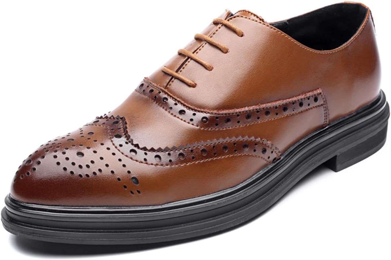 Мужские классические туфли Броги с крыльями и шнуровкой для деловой и официальной обстановки, удобные для офиса и свадеб Kyoescai, коричневый
Мужские классические туфли Броги с крыльями и шнуровкой для деловой и официальной обстановки, удобные для офиса и свадеб Kyoescai, коричневый