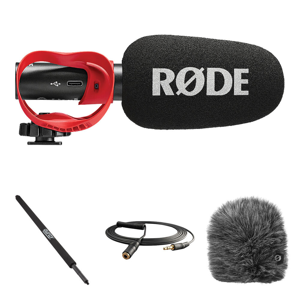 Комплект аналогового/USB-микрофона RODE VideoMic GO II-H для использования в помещении/на улице
Комплект аналогового/USB-микрофона RODE VideoMic GO II-H для использования в помещении/на улице