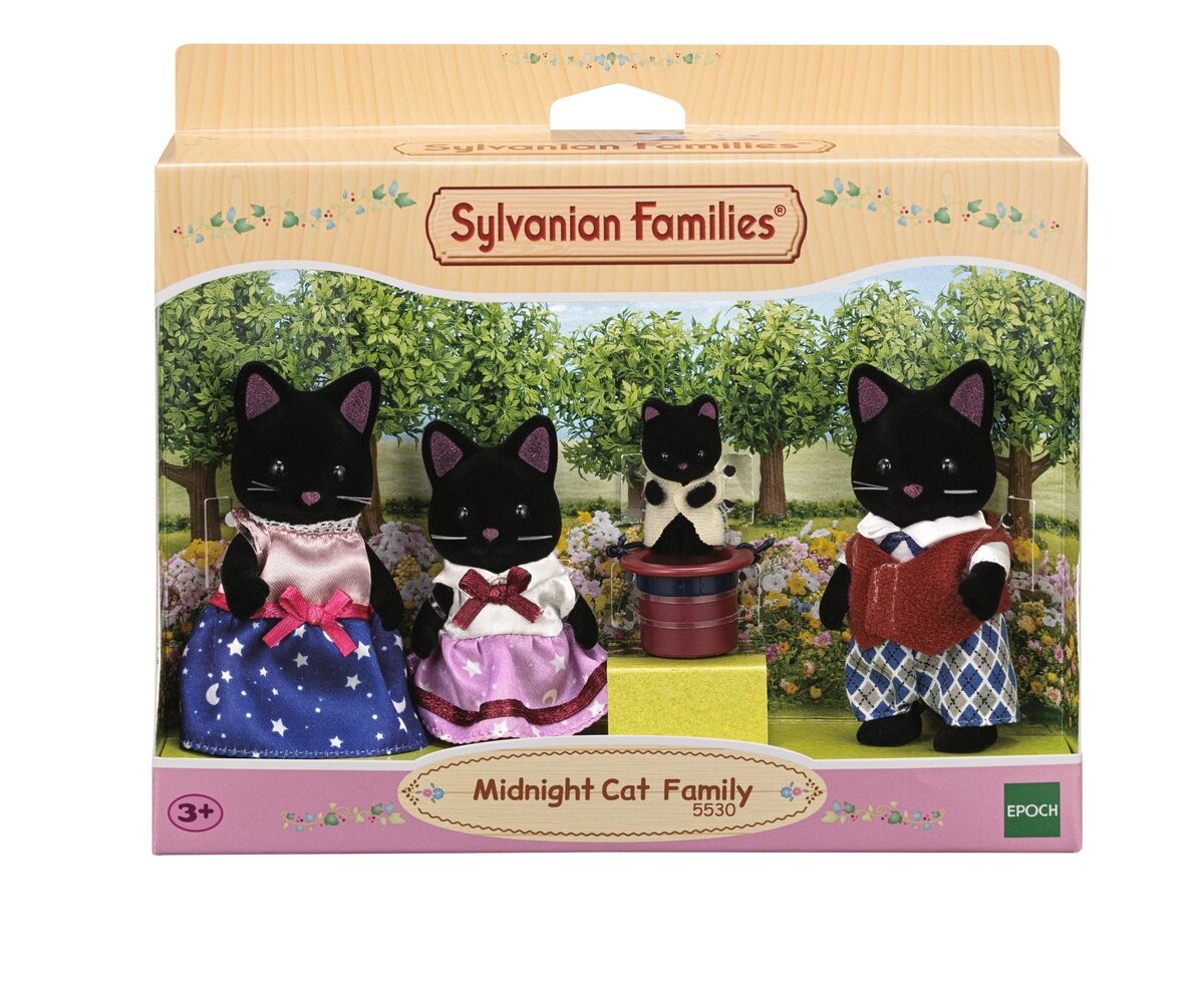 Sylvanian Families, Коллекционные фигурки, Семейный набор Черных кошек, 5530
Sylvanian Families, Коллекционные фигурки, Семейный набор Черных кошек, 5530