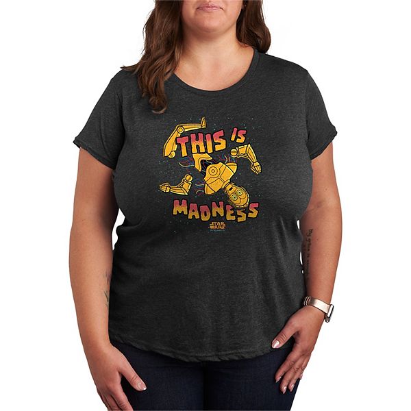 Футболка с принтом C-3PO This is madness, plus size Star Wars, Heather Charcoal, Черный, Футболка с принтом C-3PO This is madness, plus size Star Wars, Heather Charcoal
Футболка с принтом C-3PO This is madness, plus size Star Wars, Heather Charcoal, Черный, Футболка с принтом C-3PO This is madness, plus size Star Wars, Heather Charcoal