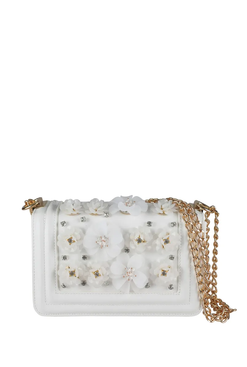 Сумка через плечо COLLEZIONE ALESSANDRO "Diona" с роскошными цветами и аппликациями, белый
Сумка через плечо COLLEZIONE ALESSANDRO "Diona" с роскошными цветами и аппликациями, белый