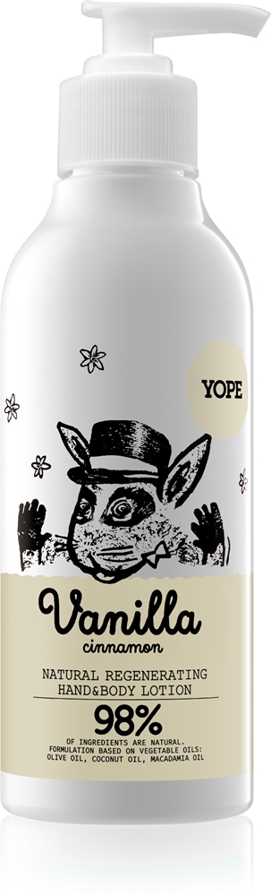 Увлажняющее молочко для рук и тела с ванилью и корицей Yope, 300 мл
Увлажняющее молочко для рук и тела с ванилью и корицей Yope, 300 мл