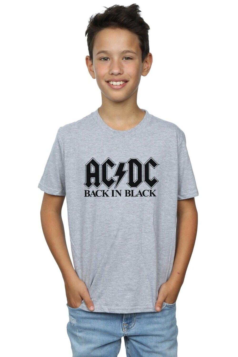 Черная футболка с логотипом Back in Black AC/DC, серый, Черный, Черная футболка с логотипом Back in Black AC/DC, серый
Черная футболка с логотипом Back in Black AC/DC, серый, Черный, Черная футболка с логотипом Back in Black AC/DC, серый