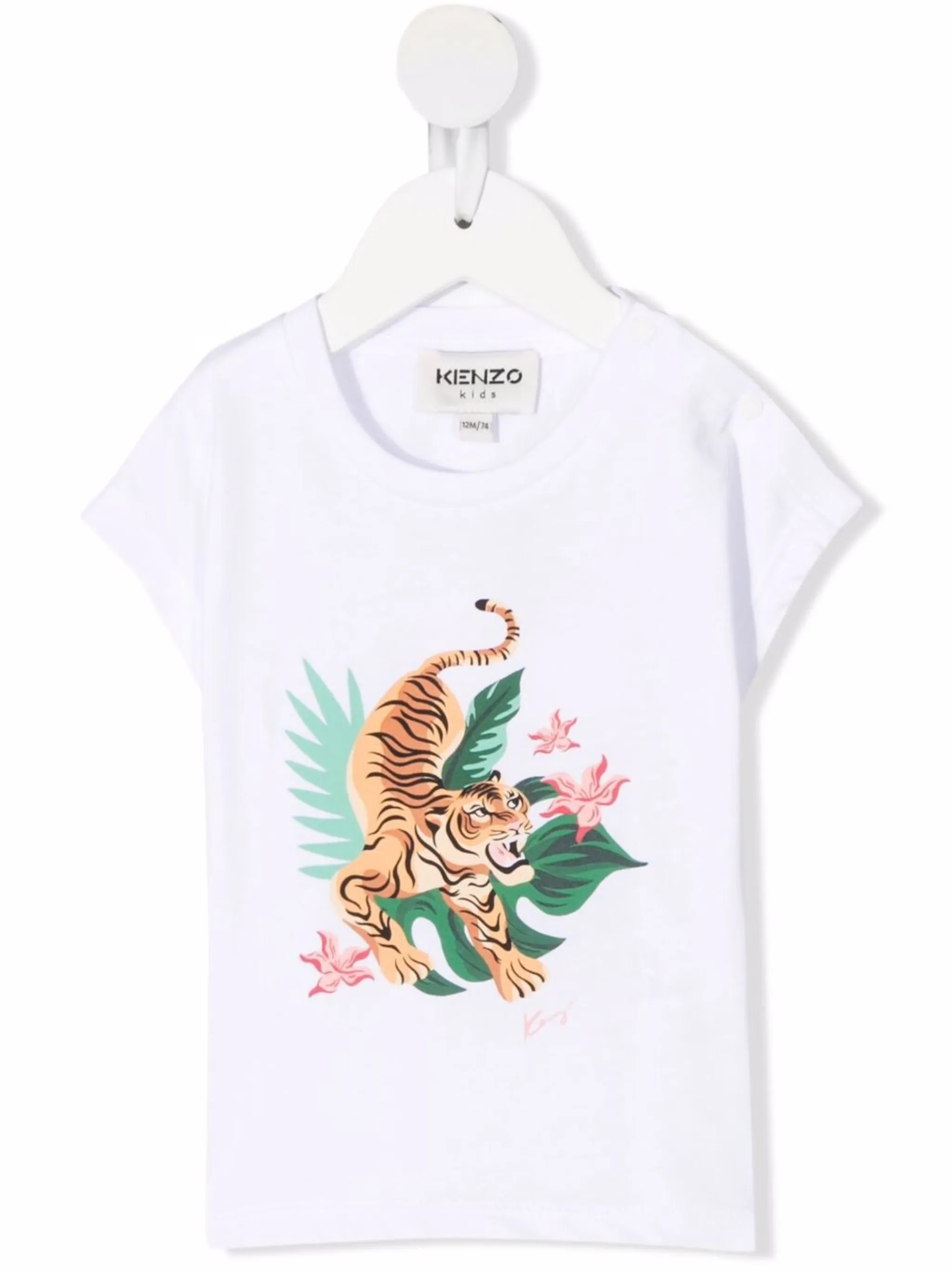 Футболка с принтом Jungle Tiger Kenzo Kids, белый
Футболка с принтом Jungle Tiger Kenzo Kids, белый
