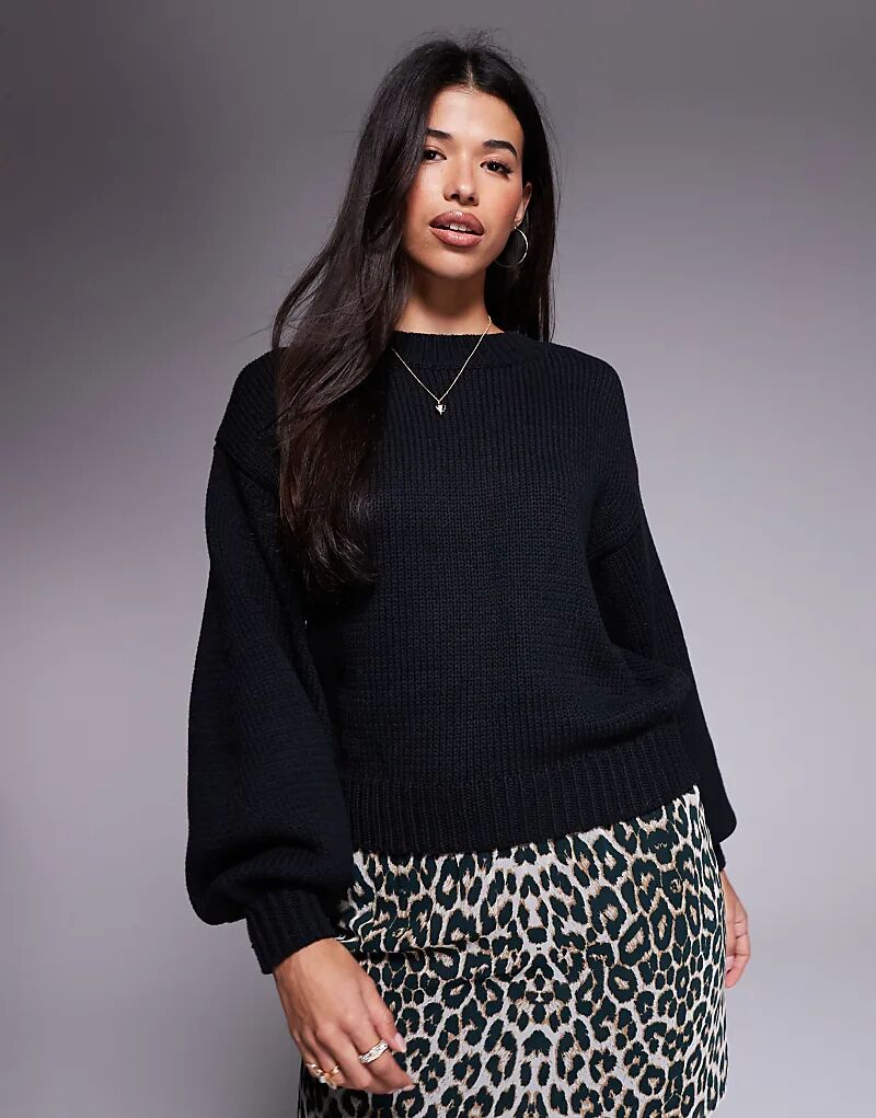 Принцесса Полли Хармони, свободный свитер с рукавами-фонариками, черный цвет
Принцесса Полли Хармони, свободный свитер с рукавами-фонариками, черный цвет