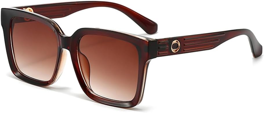 Солнцезащитные очки в крупной оправе для женщин с защитой от УФ-излучения, подходят для круглого лица, визуально удлиняют лицо, удобны для вождения, подходят для летнего использования KTUCN, Brown
Солнцезащитные очки в крупной оправе для женщин с защитой от УФ-излучения, подходят для круглого лица, визуально удлиняют лицо, удобны для вождения, подходят для летнего использования KTUCN, Brown