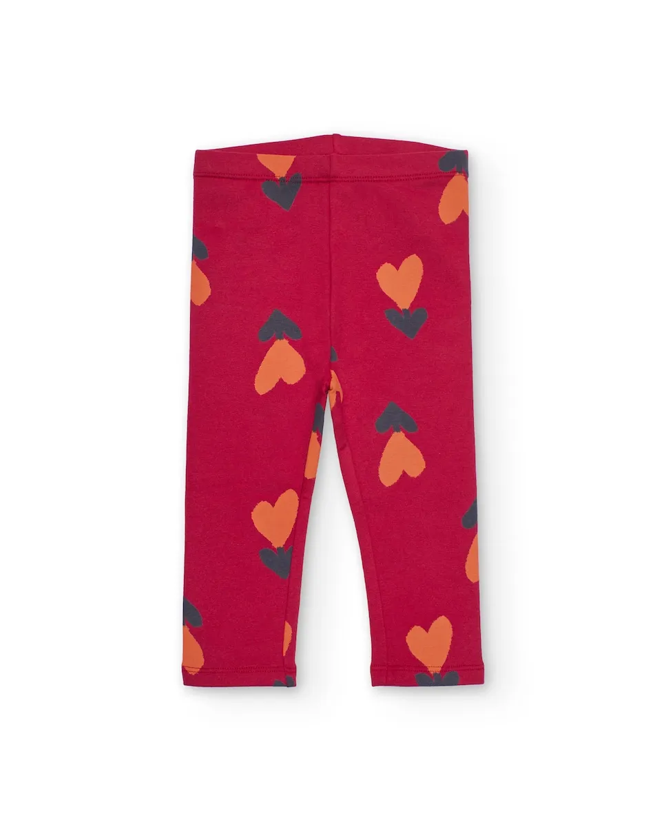 Детские леггинсы в вишневом цвете с принтом в виде сердечек Tuc tuc
Детские леггинсы в вишневом цвете с принтом в виде сердечек Tuc tuc