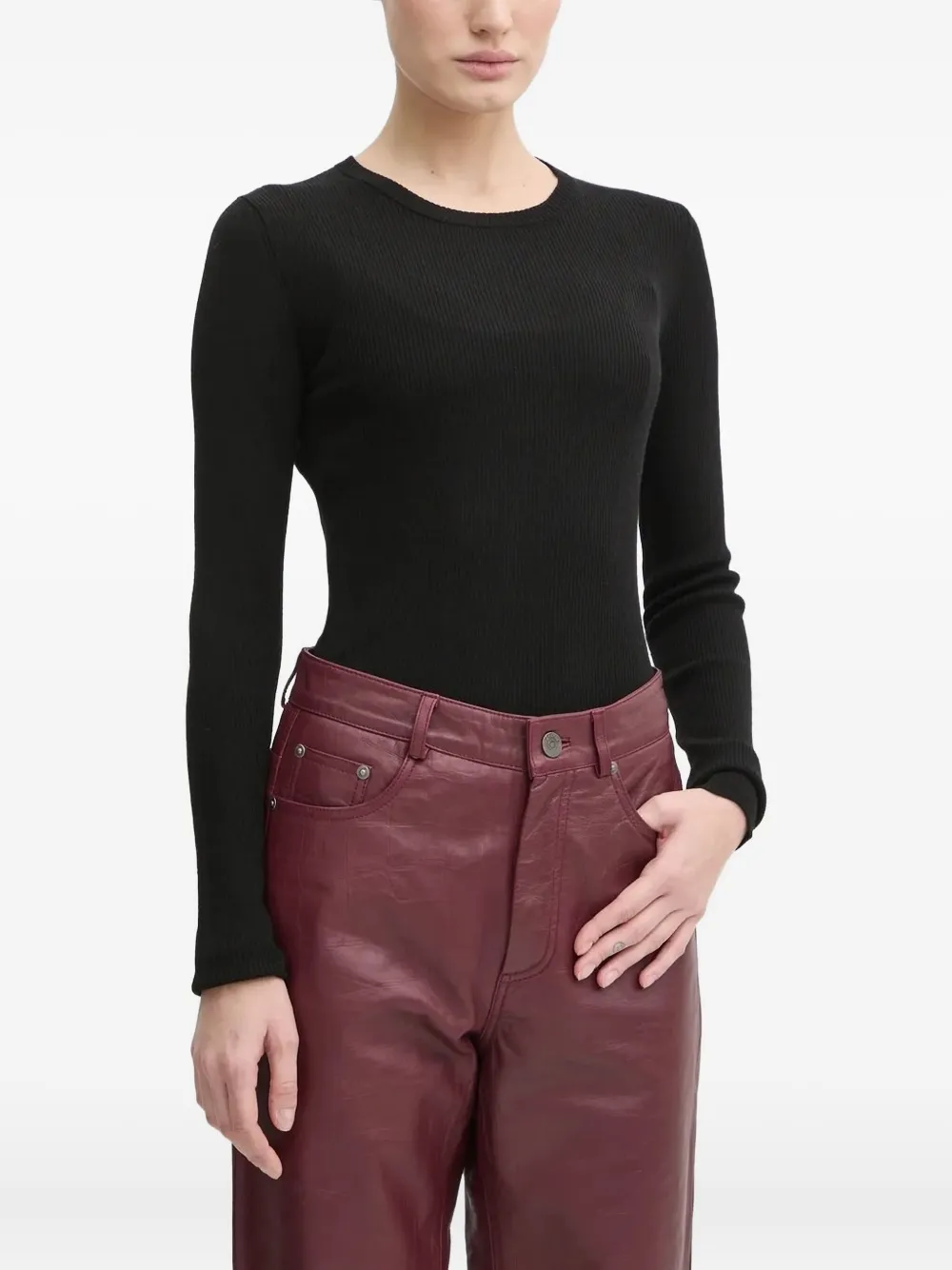 Ребристый топ с длинными рукавами Day Birger Et Mikkelsen, черный
Ребристый топ с длинными рукавами Day Birger Et Mikkelsen, черный