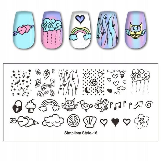 Пластина для штампа для ногтей RAINBOW, Frezarkowo
Пластина для штампа для ногтей RAINBOW, Frezarkowo