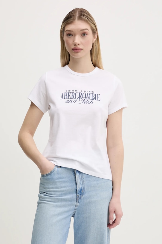 Хлопковая футболка Abercrombie & Fitch, белый
Хлопковая футболка Abercrombie & Fitch, белый