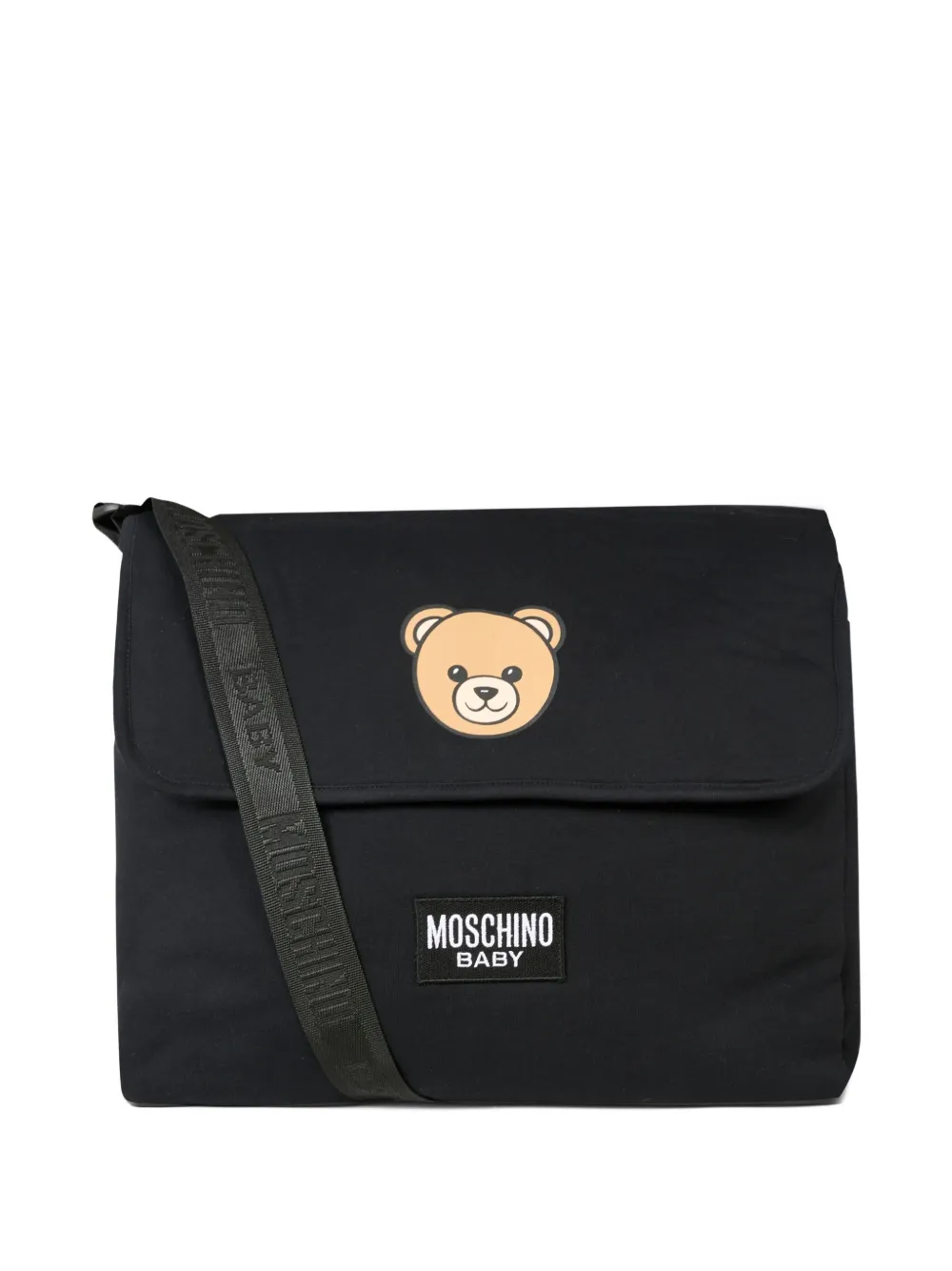 Сумка для пеленания с аппликацией «Тедди» Moschino Kids, черный
Сумка для пеленания с аппликацией «Тедди» Moschino Kids, черный