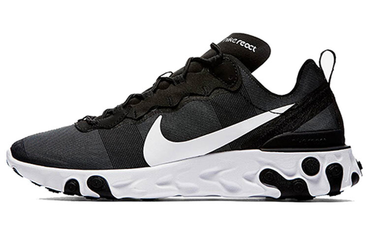 Nike React Element 55 Черный Белый 
Nike React Element 55 Черный Белый