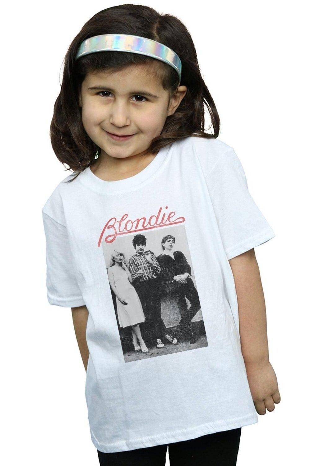 Хлопковая футболка с потертой полосой Blondie, белый
Хлопковая футболка с потертой полосой Blondie, белый