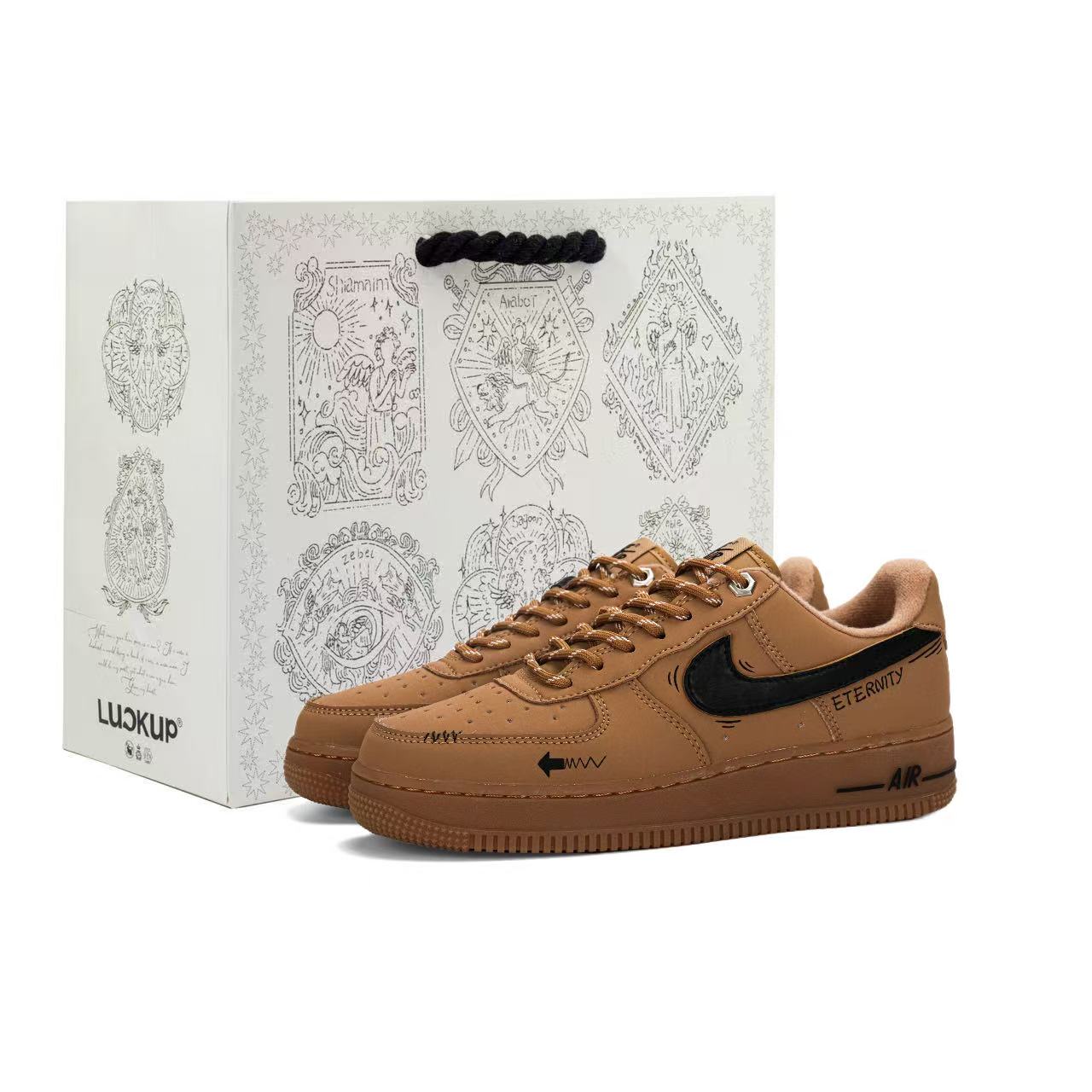 Nike Air Force 1 Origin, Shopping Bag Coverage, устойчивые к истиранию, дышащие низкие кроссовки для скейтбординга, мужские, коричневые
Nike Air Force 1 Origin, Shopping Bag Coverage, устойчивые к истиранию, дышащие низкие кроссовки для скейтбординга, мужские, коричневые