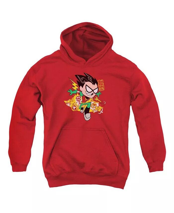 Толстовка с капюшоном Robin Pull Over Hoodie для мальчиков и подростков Teen Titans Go, красный
Толстовка с капюшоном Robin Pull Over Hoodie для мальчиков и подростков Teen Titans Go, красный