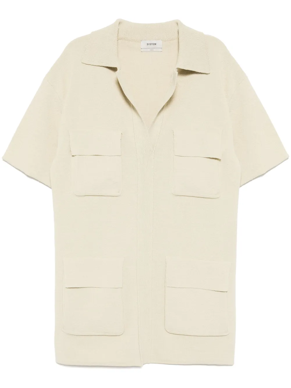 Трикотажная рубашка с накладными карманами System, нейтральный
Трикотажная рубашка с накладными карманами System, нейтральный