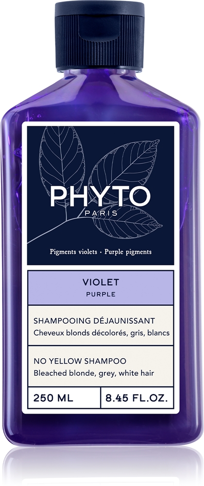 Фиолетовый тонизирующий шампунь без желтизны для светлых и осветленных волос Phyto, 250 мл
Фиолетовый тонизирующий шампунь без желтизны для светлых и осветленных волос Phyto, 250 мл