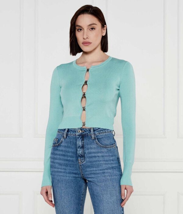 Укороченный кардиган Patrizia Pepe с декоративными застежками, зеленый
Укороченный кардиган Patrizia Pepe с декоративными застежками, зеленый