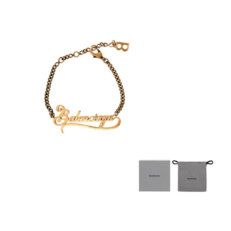 Латунный браслет для женщин Balenciaga, золотой
Латунный браслет для женщин Balenciaga, золотой