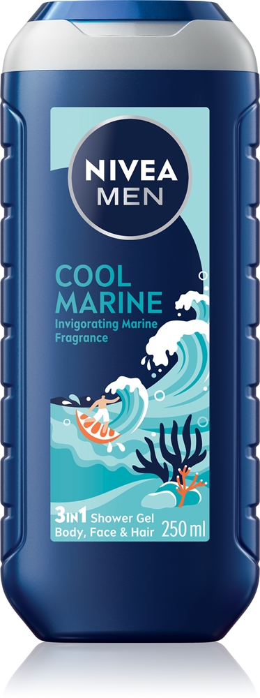 Мужской прохладный морской гель для душа для тела и волос Nivea, 250 мл
Мужской прохладный морской гель для душа для тела и волос Nivea, 250 мл