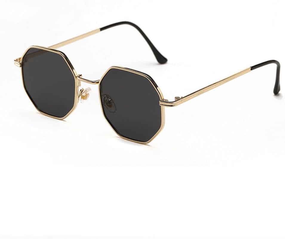 Ретро-солнцезащитные очки в шестиугольной металлической оправе, модные, с зеркальными линзами цвета розового золота и защитой от УФ-излучения UV400 JWMSXYQR, Golden Grey
Ретро-солнцезащитные очки в шестиугольной металлической оправе, модные, с зеркальными линзами цвета розового золота и защитой от УФ-излучения UV400 JWMSXYQR, Golden Grey