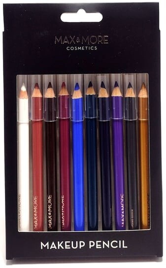 Карандаши для макияжа, 10 шт. Max & More
Карандаши для макияжа, 10 шт. Max & More