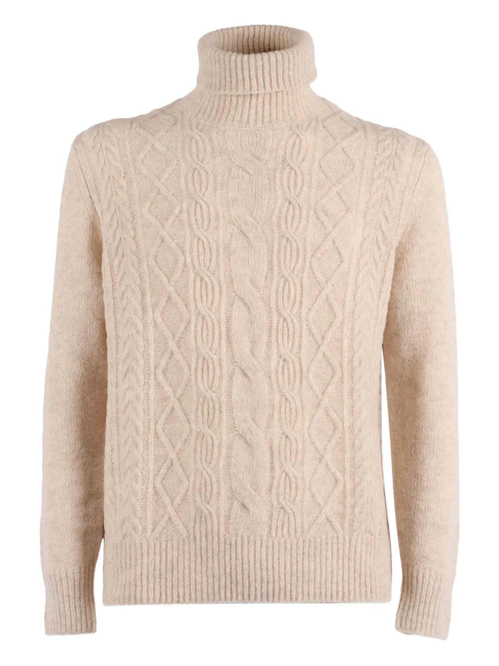 Вязаный свитер с воротником-гольф Ballantyne, нейтральный 
Вязаный свитер с воротником-гольф Ballantyne, нейтральный