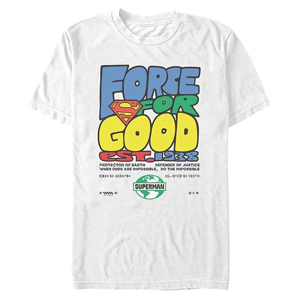 Футболка с принтом Men's DC Comics Superman Force for Good Est 1938 Licensed Character
Футболка с принтом Men's DC Comics Superman Force for Good Est 1938 Licensed Character